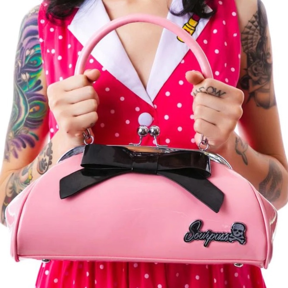Sourpuss 🖤 Pink Floozy Purse
